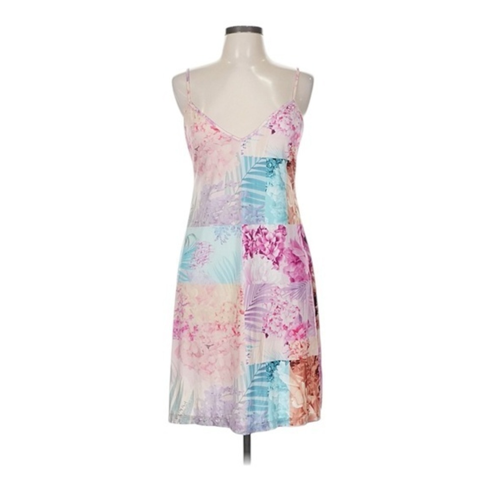 Johnny Was Etta Floral Patchwork Slip Dress Women’s Medium Pink